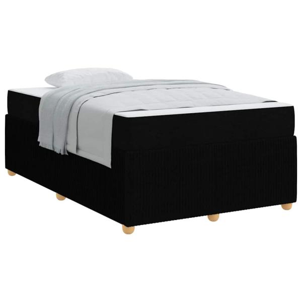 Bettgestell Sonstiges Schwarz 120 x 190 cm Stoff