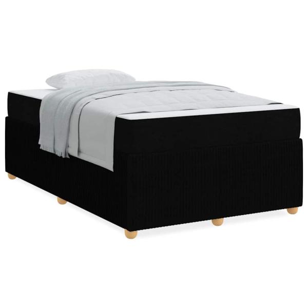 Bettgestell Sonstiges Schwarz 120 x 190 cm Stoff