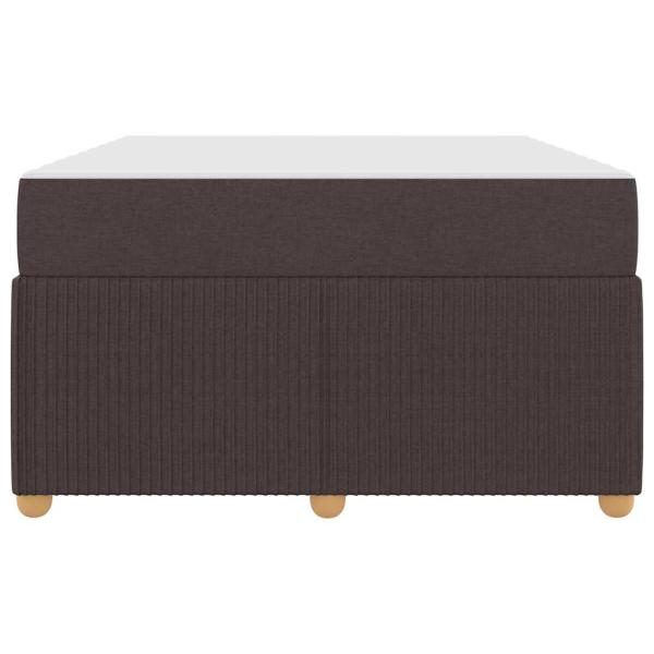 Bettgestell Sonstiges Dunkelbraun 120 x 190 cm Stoff