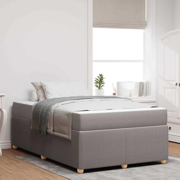 ARDEBO.de - Bettgestell Sonstiges Taupe 120 x 190 cm Stoff