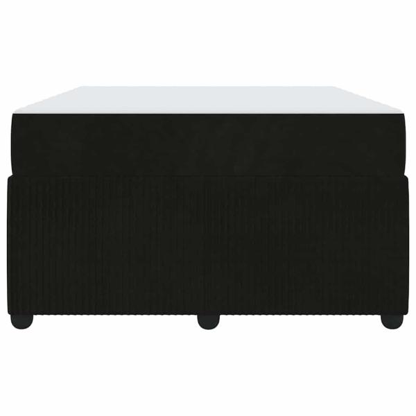 Bettgestell mit Matratze Sonstiges Schwarz 120 x 190 cm Samt