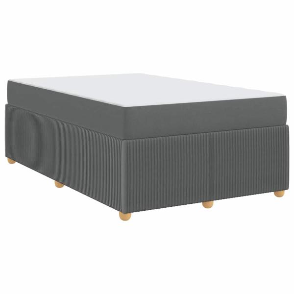 Bettgestell Sonstiges Dunkelgrau 120 x 200 cm Stoff