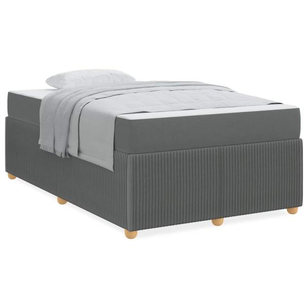 Bettgestell Sonstiges Dunkelgrau 120 x 200 cm Stoff