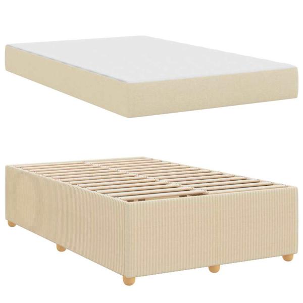 Bettgestell Sonstiges Creme 120 x 200 cm Stoff