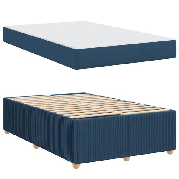 Bettgestell Sonstiges Blau 120 x 200 cm Stoff