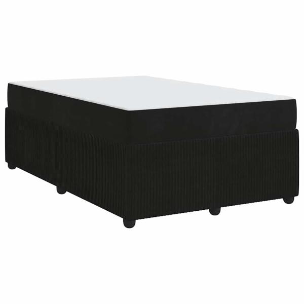 Bettgestell mit Matratze Sonstiges Schwarz 120 x 200 cm Samt