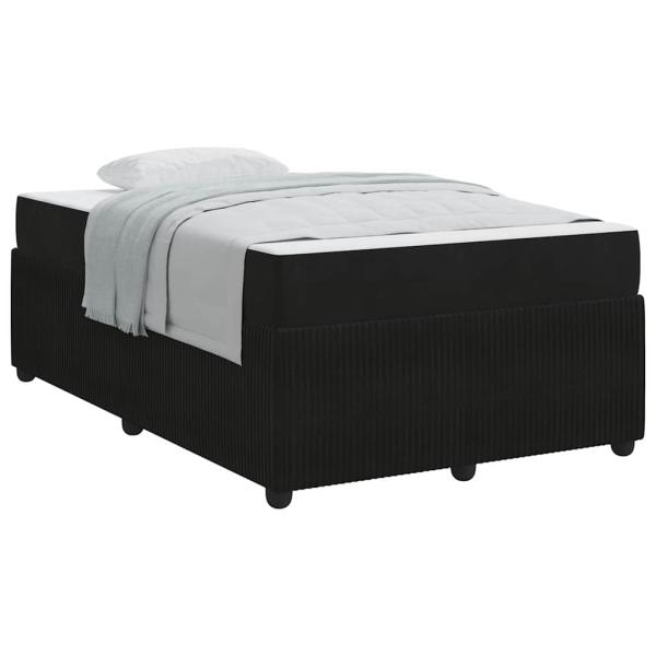 Bettgestell mit Matratze Sonstiges Schwarz 120 x 200 cm Samt