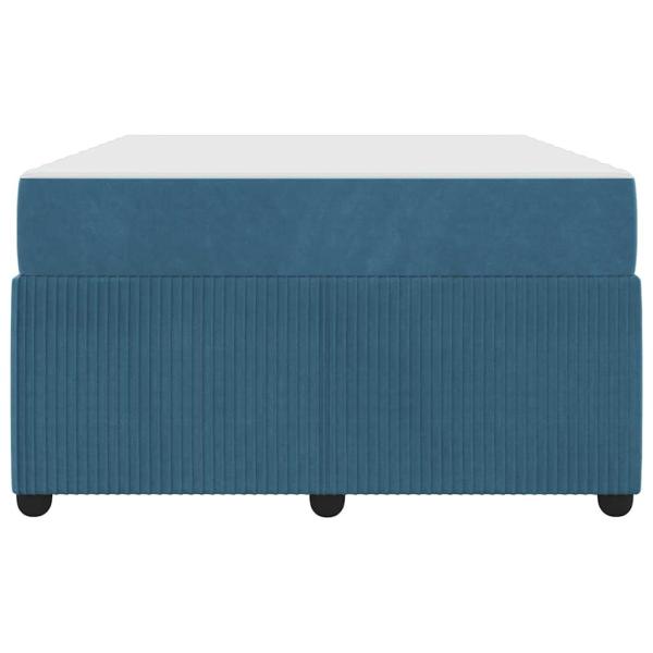 Bettgestell mit Matratze Sonstiges Blau 120 x 200 cm Samt