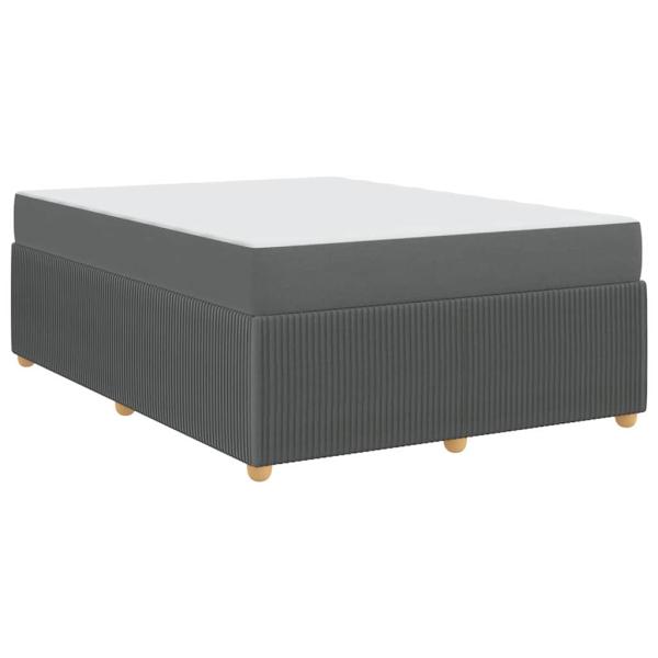 Bettgestell Sonstiges Dunkelgrau 140 x 200 cm Stoff