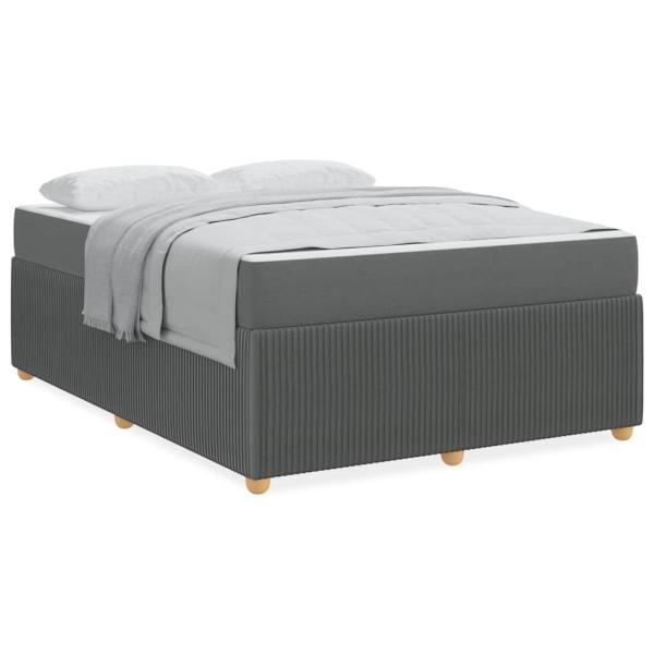 Bettgestell Sonstiges Dunkelgrau 140 x 200 cm Stoff