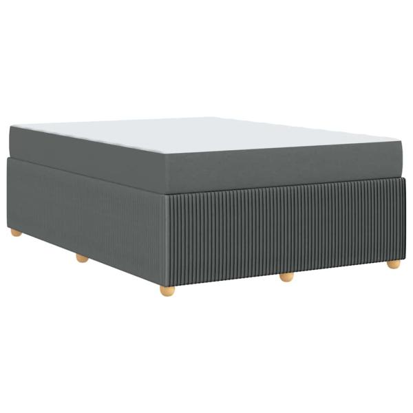 Bettgestell Sonstiges Dunkelgrau 140 x 200 cm Stoff
