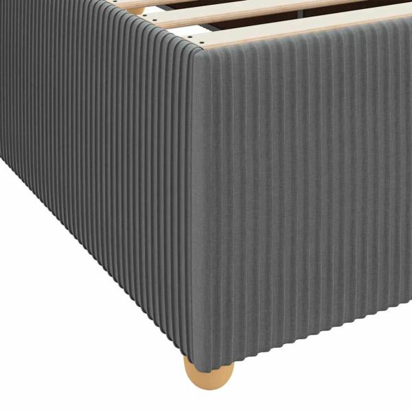 Bettgestell Sonstiges Dunkelgrau 140 x 200 cm Stoff