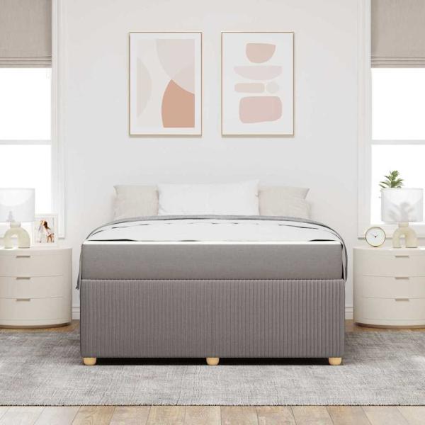 Bettgestell Sonstiges Taupe 140 x 200 cm Stoff