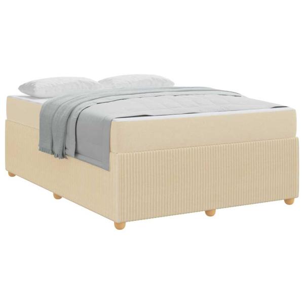 Bettgestell Sonstiges Creme 140 x 200 cm Stoff