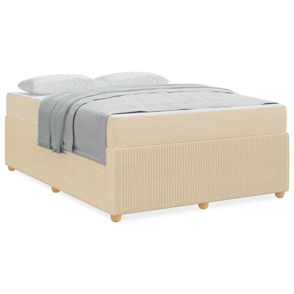 Bettgestell Sonstiges Creme 140 x 200 cm Stoff