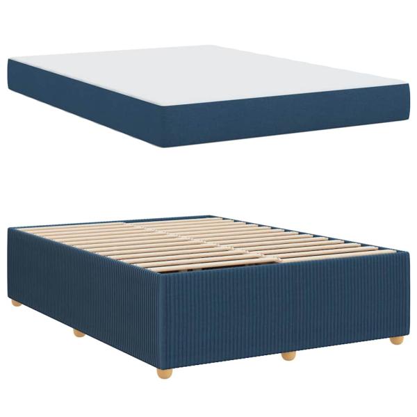 Bettgestell Sonstiges Blau 140 x 200 cm Stoff