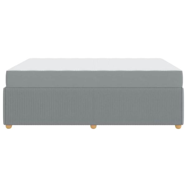 Bettgestell Sonstiges Hellgrau 160 x 200 cm Stoff