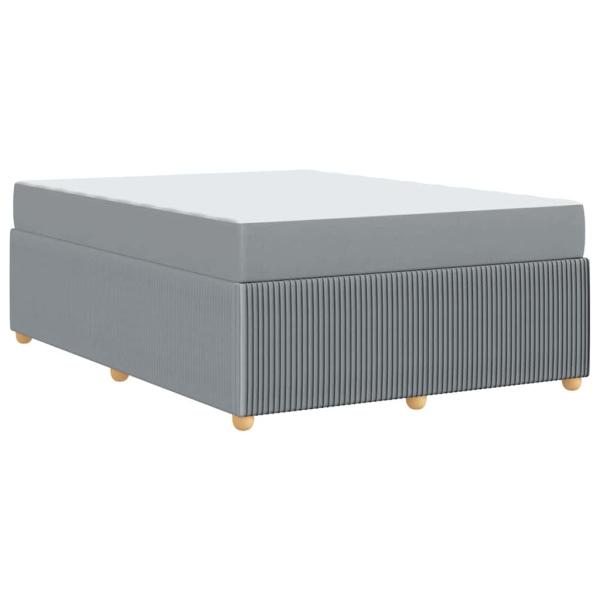 Bettgestell Sonstiges Hellgrau 160 x 200 cm Stoff