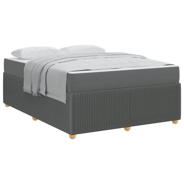 Bettgestell Sonstiges Dunkelgrau 160 x 200 cm Stoff