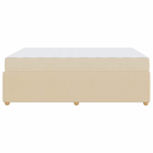 Bettgestell Sonstiges Creme 160 x 200 cm Stoff