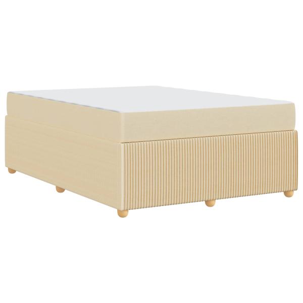 Bettgestell Sonstiges Creme 160 x 200 cm Stoff