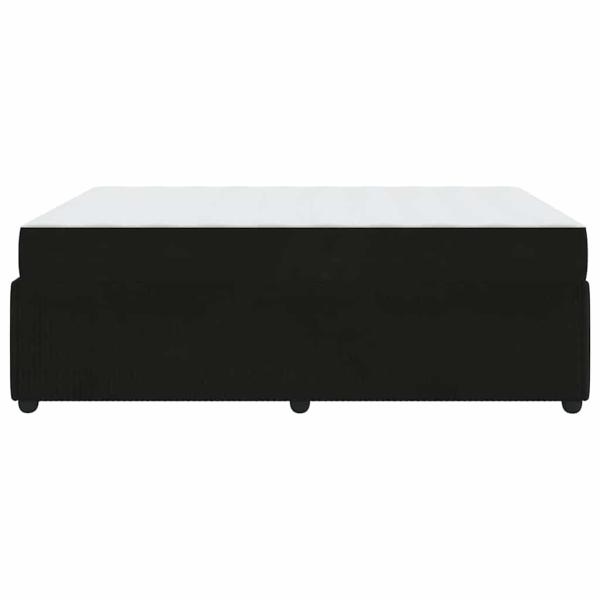 Bettgestell mit Matratze Sonstiges Schwarz 160 x 200 cm Samt