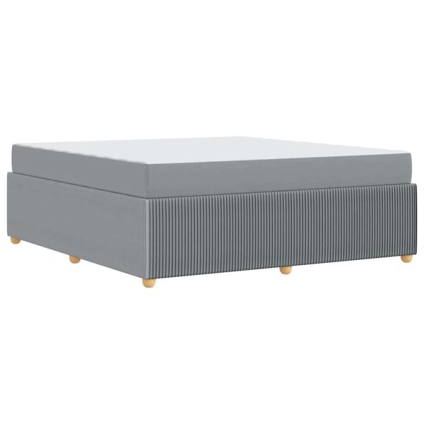 Bettgestell Sonstiges Hellgrau 180 x 200 cm Stoff