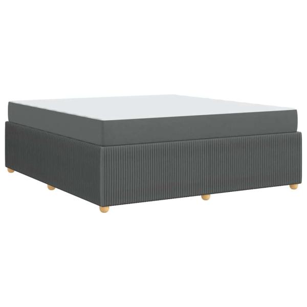 Bettgestell Sonstiges Dunkelgrau 180 x 200 cm Stoff