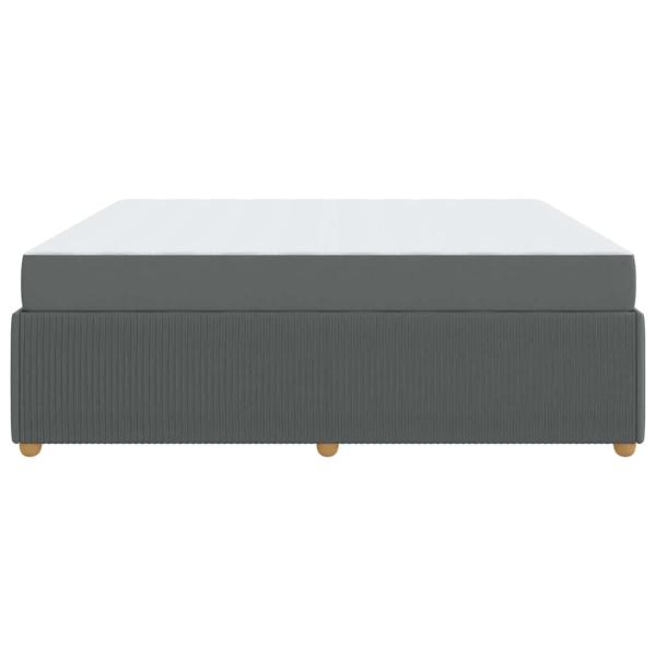 Bettgestell Sonstiges Dunkelgrau 180 x 200 cm Stoff