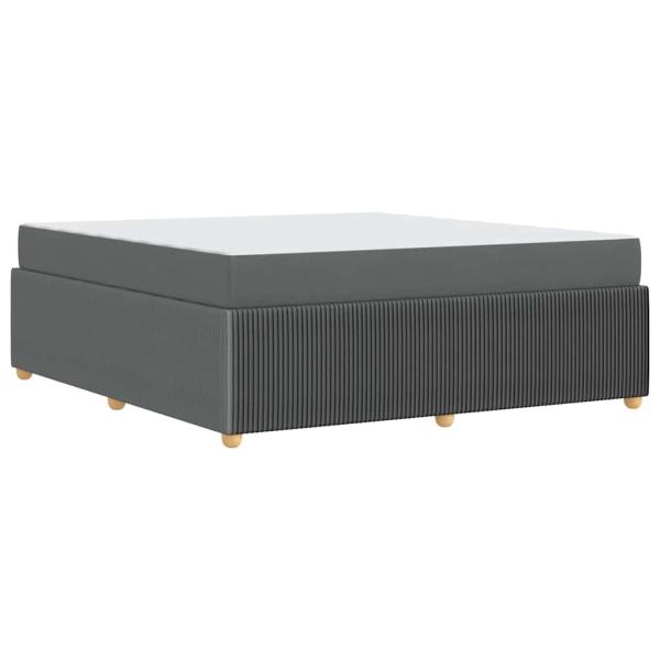 Bettgestell Sonstiges Dunkelgrau 180 x 200 cm Stoff