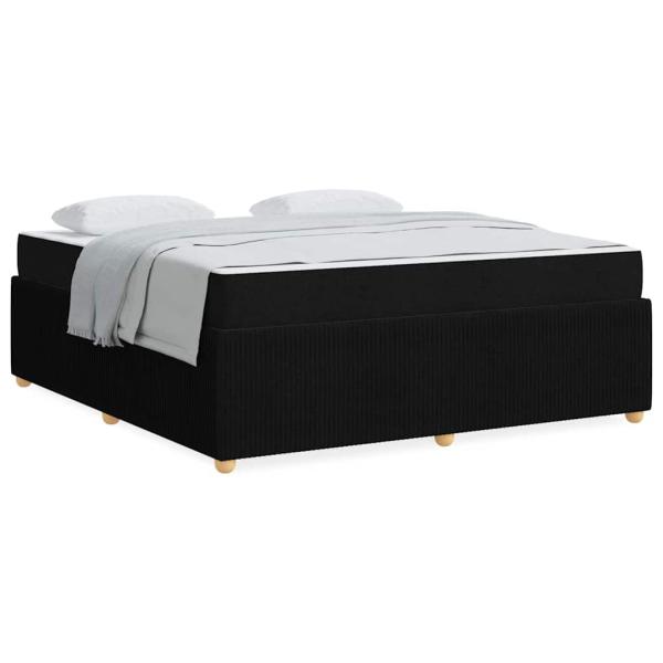 Bettgestell Sonstiges Schwarz 180 x 200 cm Stoff