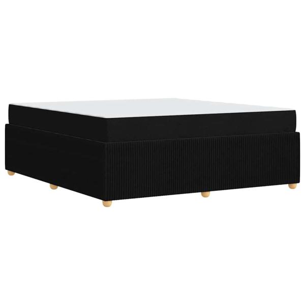 Bettgestell Sonstiges Schwarz 180 x 200 cm Stoff
