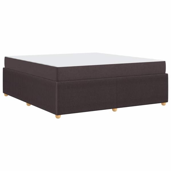 Bettgestell Sonstiges Dunkelbraun 180 x 200 cm Stoff