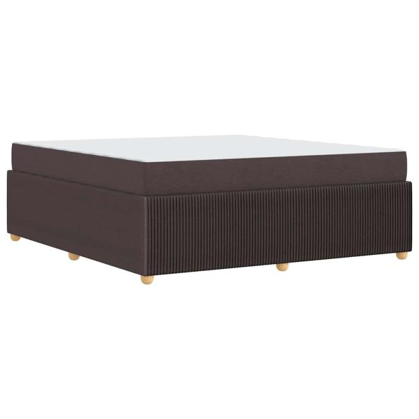 Bettgestell Sonstiges Dunkelbraun 180 x 200 cm Stoff