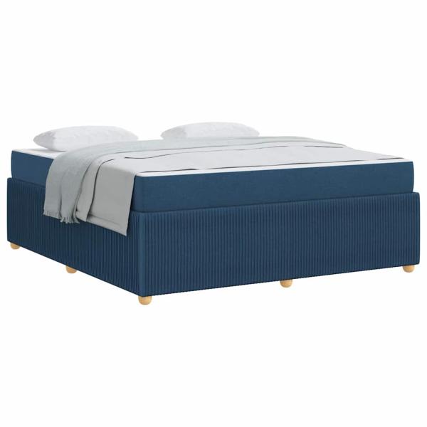 Bettgestell Sonstiges Blau 180 x 200 cm Stoff