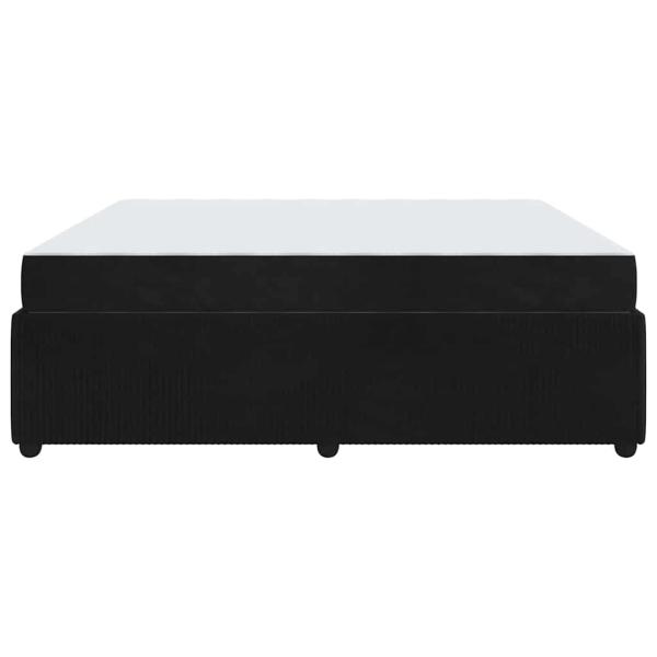 Bettgestell mit Matratze Sonstiges Schwarz 180 x 200 cm Samt