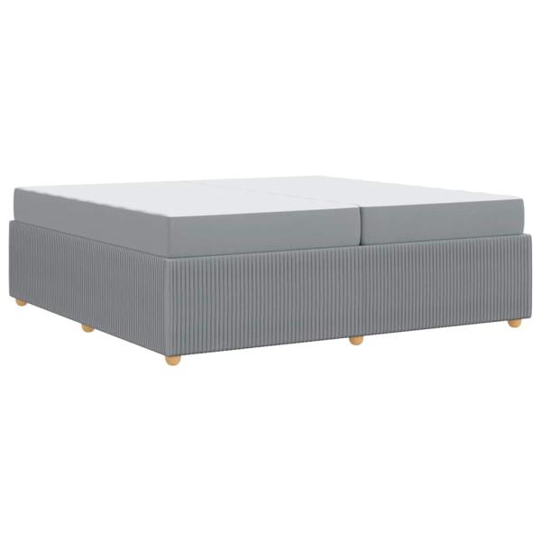 Bettgestell Sonstiges Hellgrau 200 x 200 cm Stoff