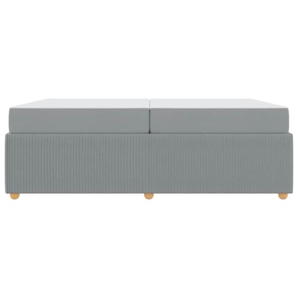 Bettgestell Sonstiges Hellgrau 200 x 200 cm Stoff