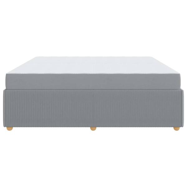 Bettgestell Sonstiges Hellgrau 200 x 200 cm Stoff