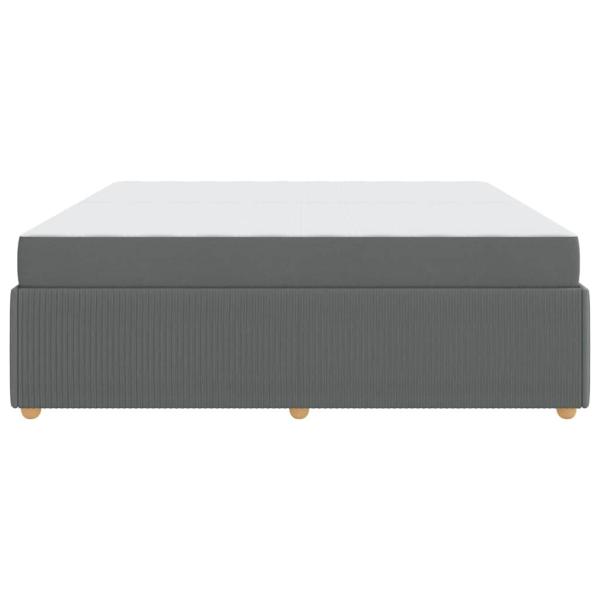 Bettgestell Sonstiges Dunkelgrau 200 x 200 cm Stoff