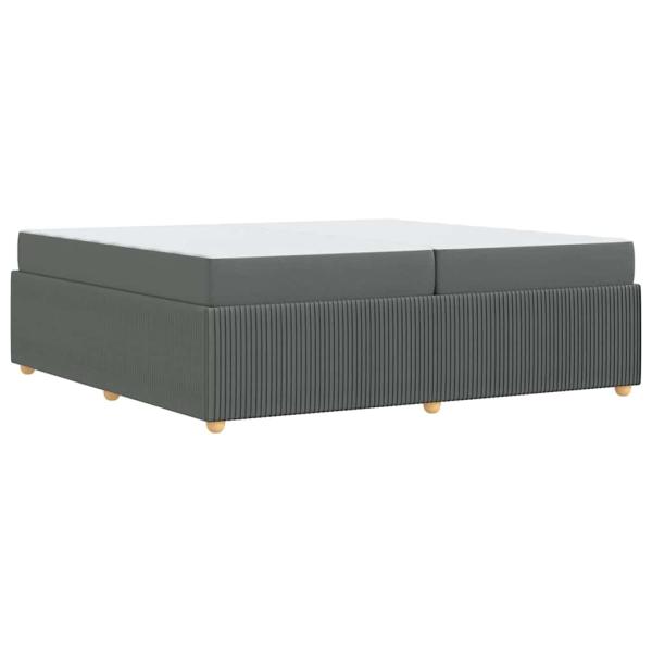 Bettgestell Sonstiges Dunkelgrau 200 x 200 cm Stoff