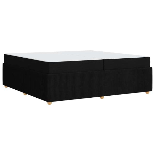 Bettgestell Sonstiges Schwarz 200 x 200 cm Stoff