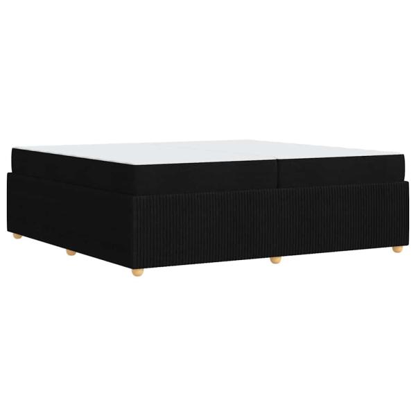 Bettgestell Sonstiges Schwarz 200 x 200 cm Stoff