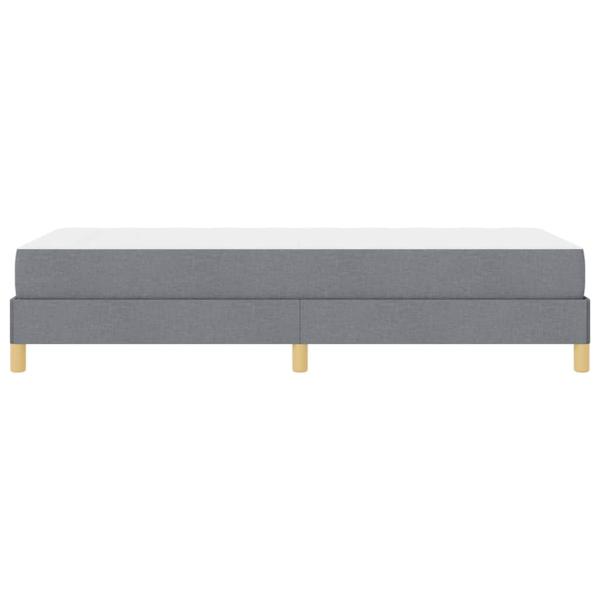 Boxspringbett Taupe, Braun 80 x 200 cm Stoff, Ingenieurholz