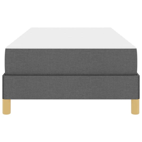 Boxspringbett Taupe, Braun 90 x 190 cm Stoff, Ingenieurholz