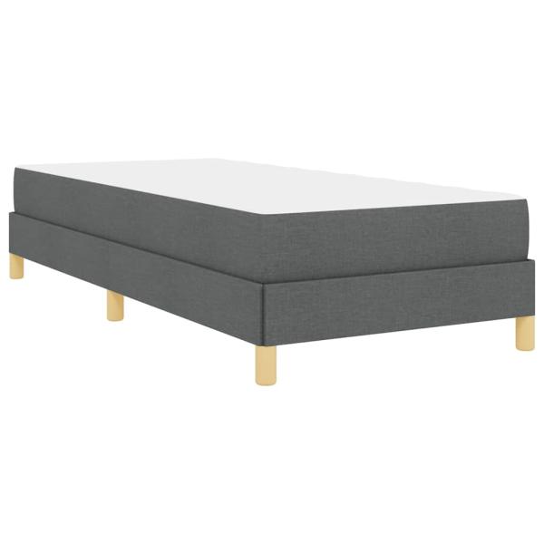 Boxspringbett Taupe, Braun 90 x 190 cm Stoff, Ingenieurholz
