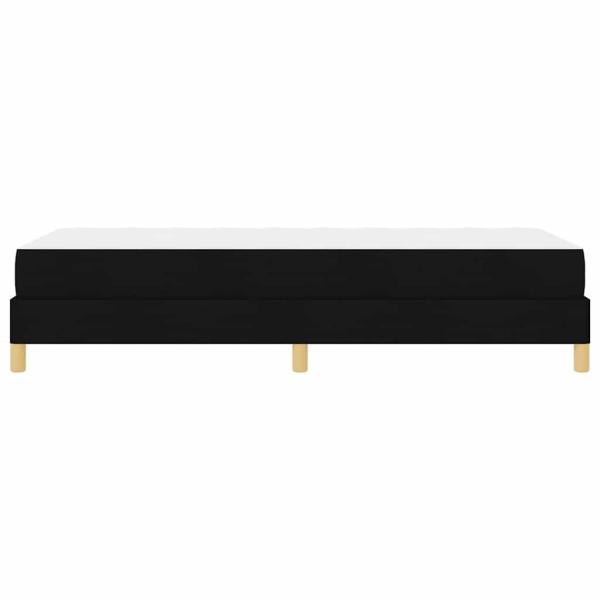 Boxspringbett Schwarz, Braun 90 x 190 cm Stoff, Ingenieurholz