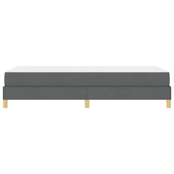 Boxspringbett Taupe, Braun 90 x 200 cm Stoff, Ingenieurholz