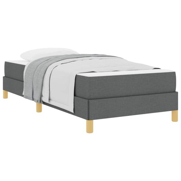 Boxspringbett Taupe, Braun 100 x 200 cm Stoff, Ingenieurholz