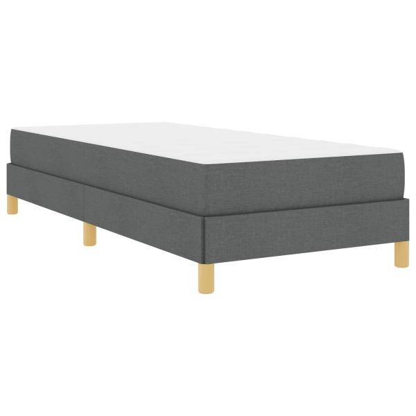 Boxspringbett Taupe, Braun 100 x 200 cm Stoff, Ingenieurholz